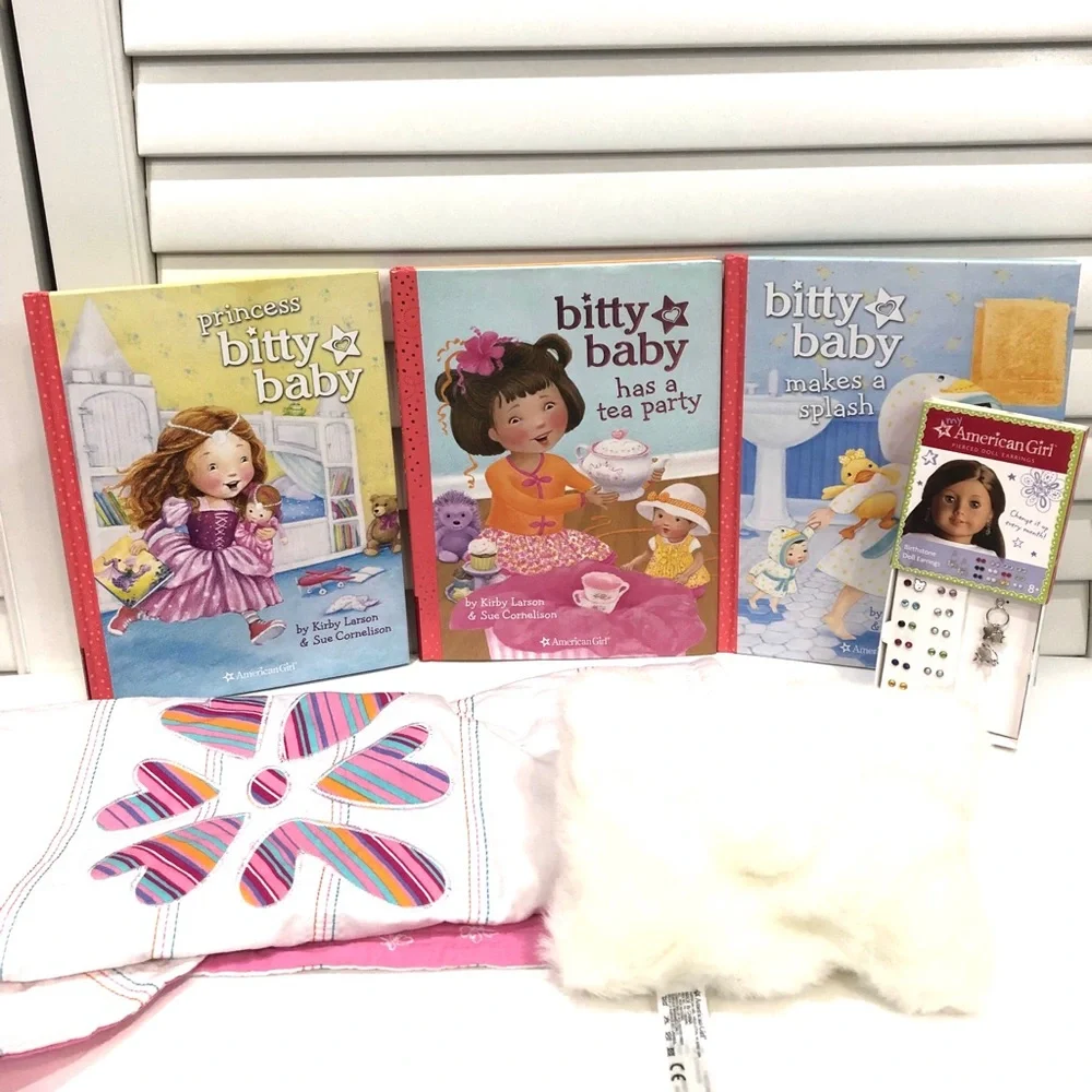 American Girl Books and Earrings - Picture 1 of 2